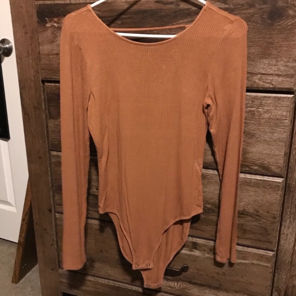 ribbed ae cross cross bodysuit